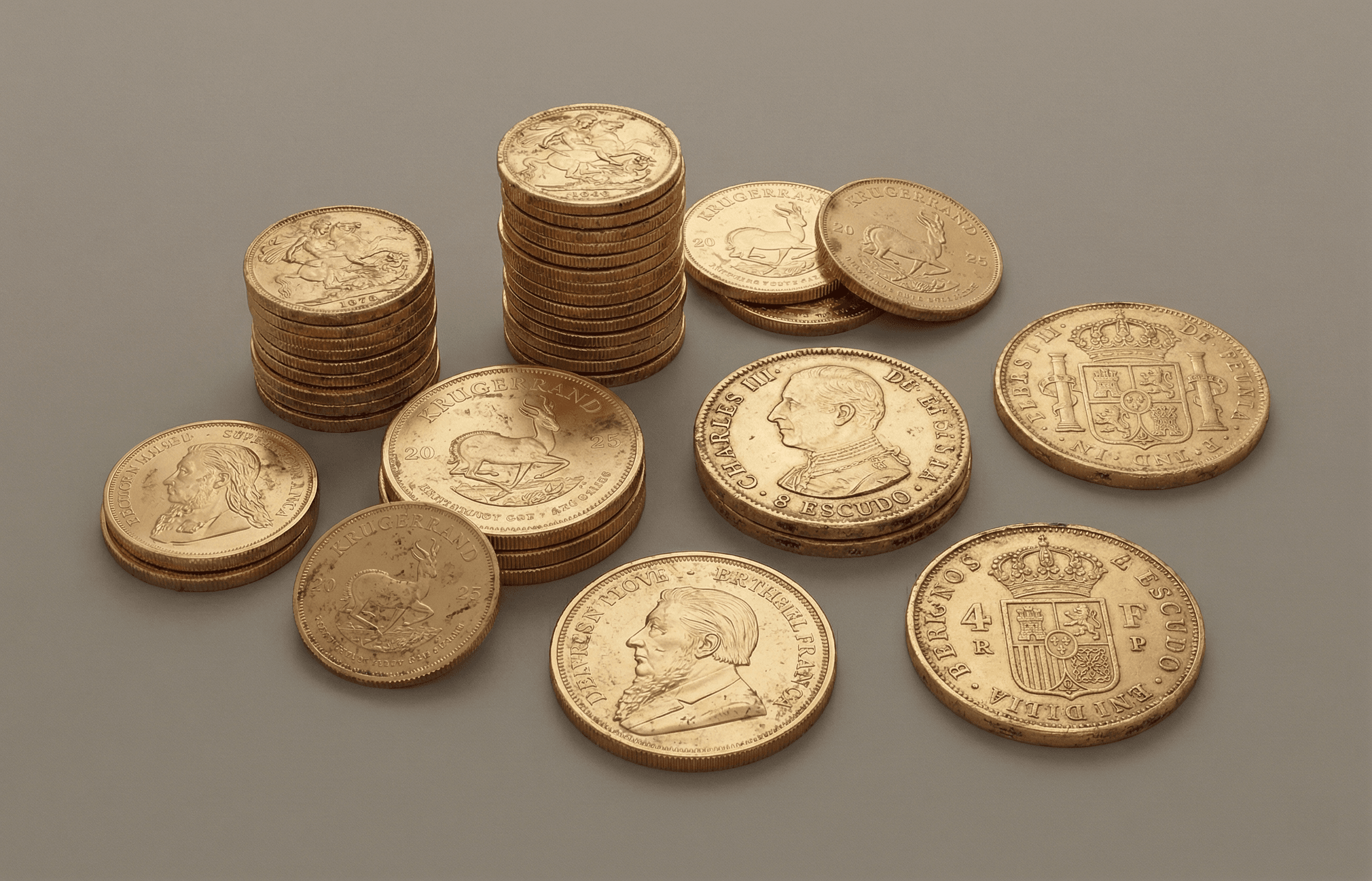 Vende monedas de oro