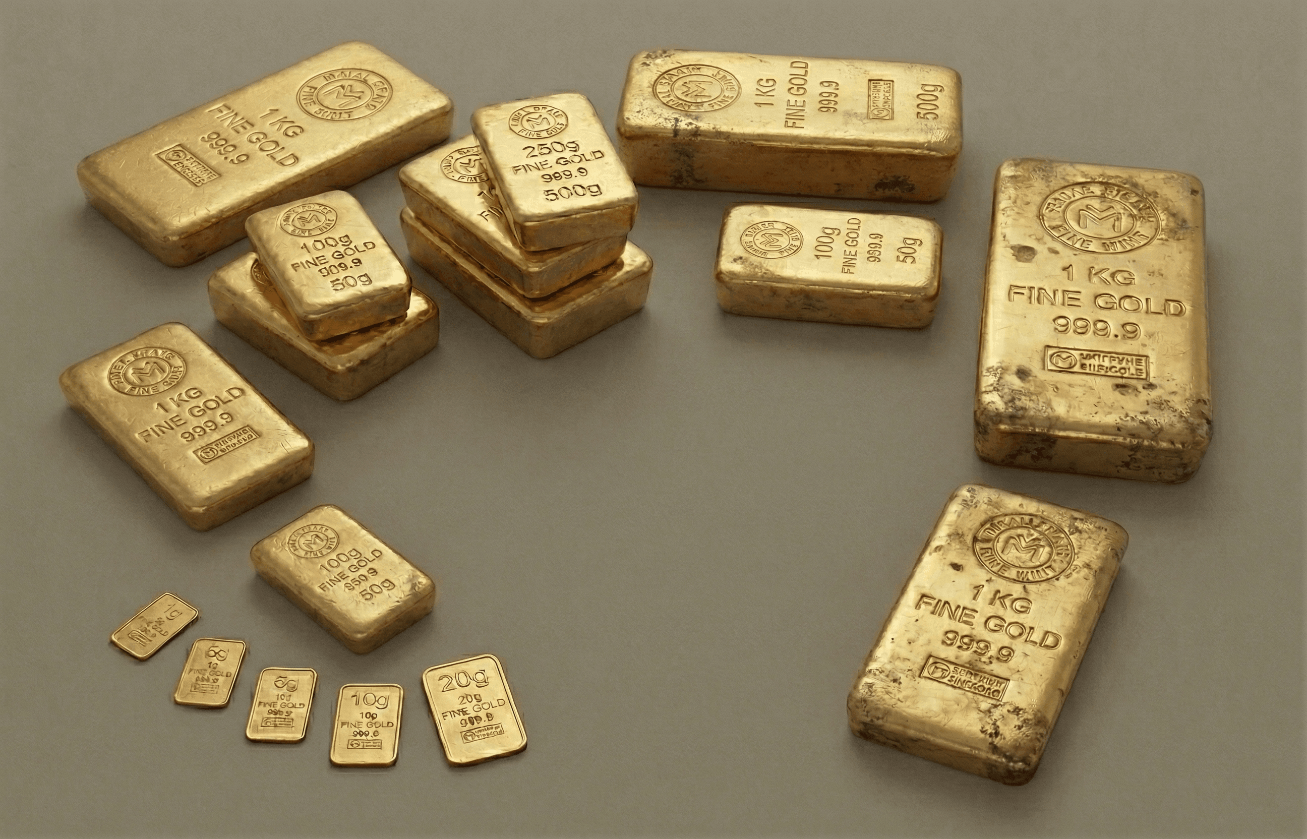 Vende lingotes de oro